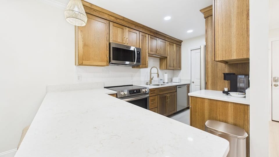 Full kitchen with all the cooking essentials