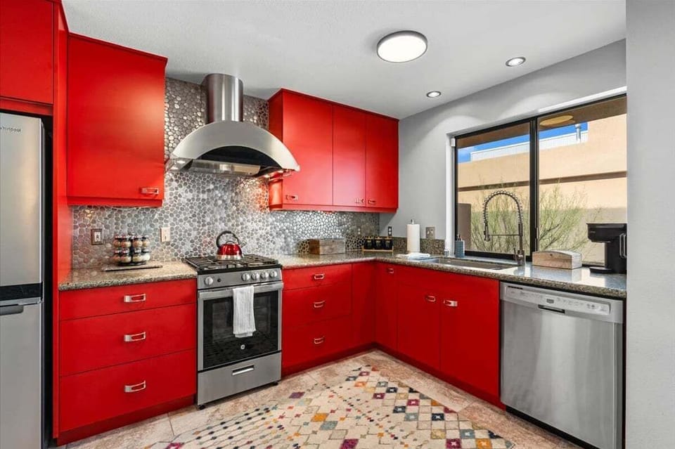 Condo, 1 King Bed, Balcony, Mountain View (Stevens 502) | Private kitchen | Toaster, dining table