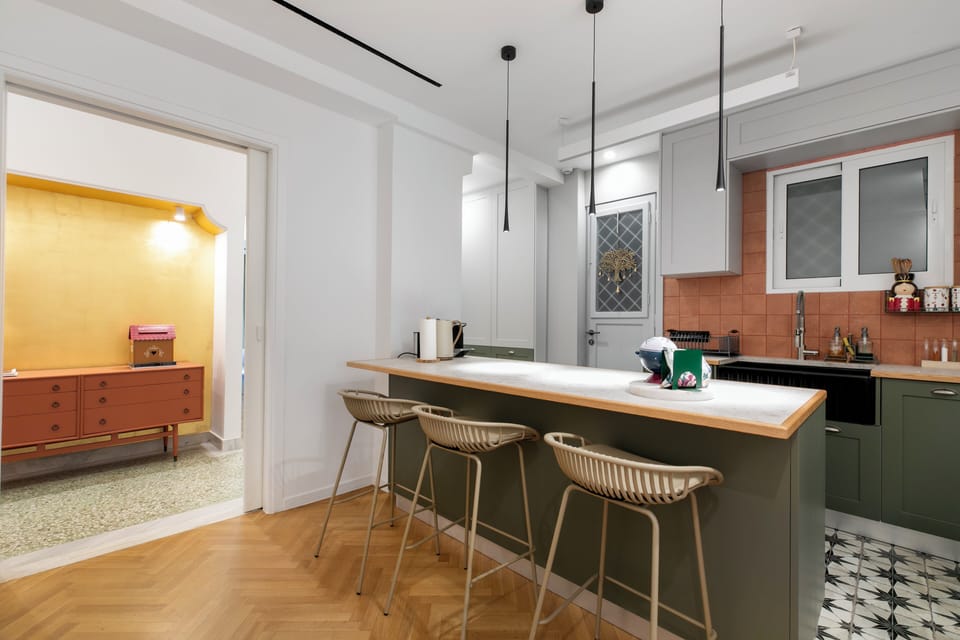 Apartment, 2 Bedrooms, Kitchen, City View | Private kitchen | Espresso maker, coffee/tea maker, full-size fridge, microwave