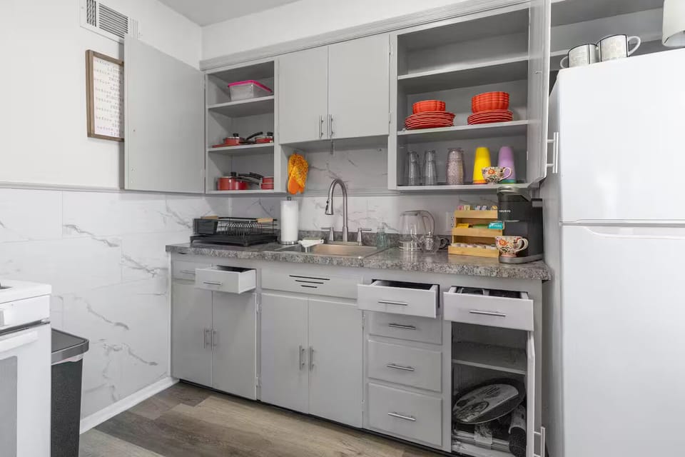 Well-stocked kitchen for real cooking