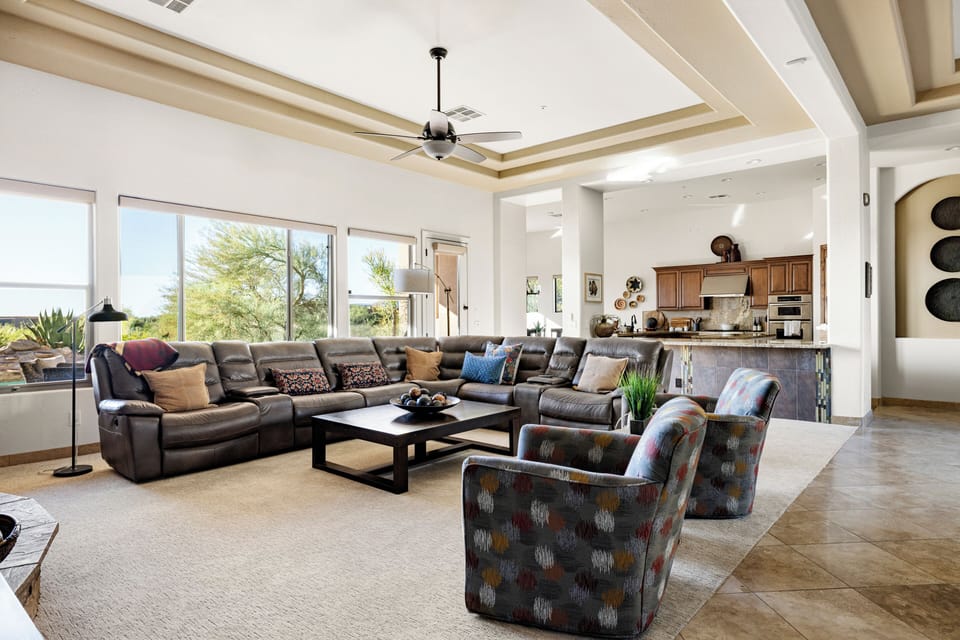 Large living area for the whole famiy to gather.