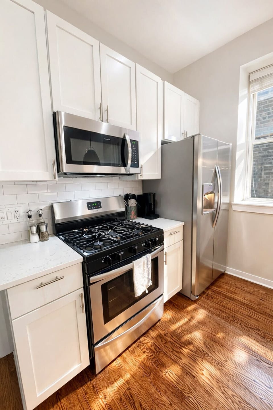 The fully equipped kitchen makes staying in feel like a treat