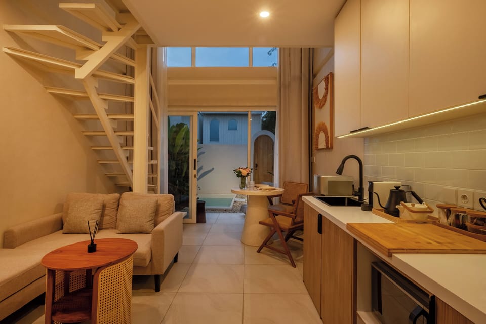 Villa, 1 Bedroom, Pool View | Living area | 43-inch Smart TV with digital channels