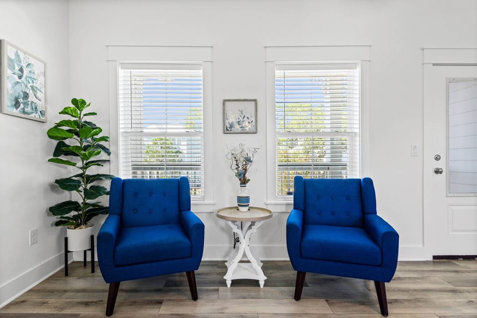 Cozy seating in the bonus room