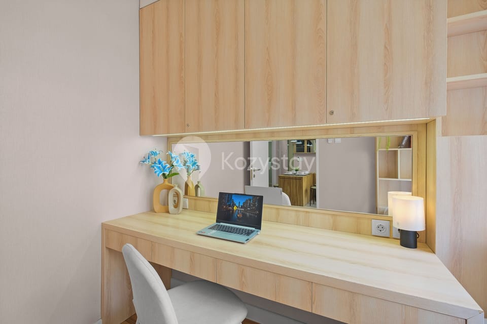 Apartment, 3 Bedrooms, City View | Desk, laptop workspace, iron/ironing board, free WiFi
