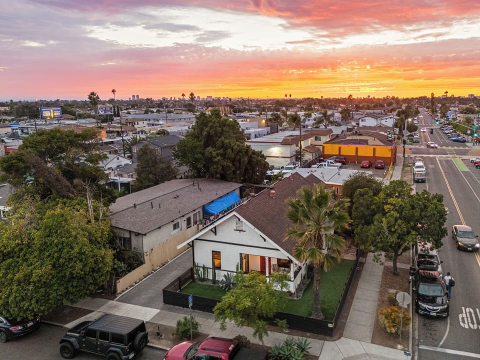 San Diego living at its finest. This charming home, framed by a spectacular sunset, is your private oasis in the heart of the city.