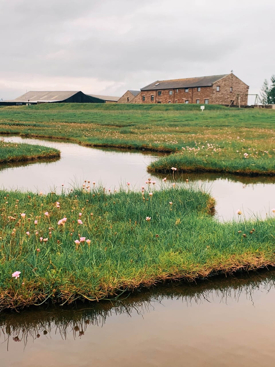 Patty's Barn from across the salt marshes