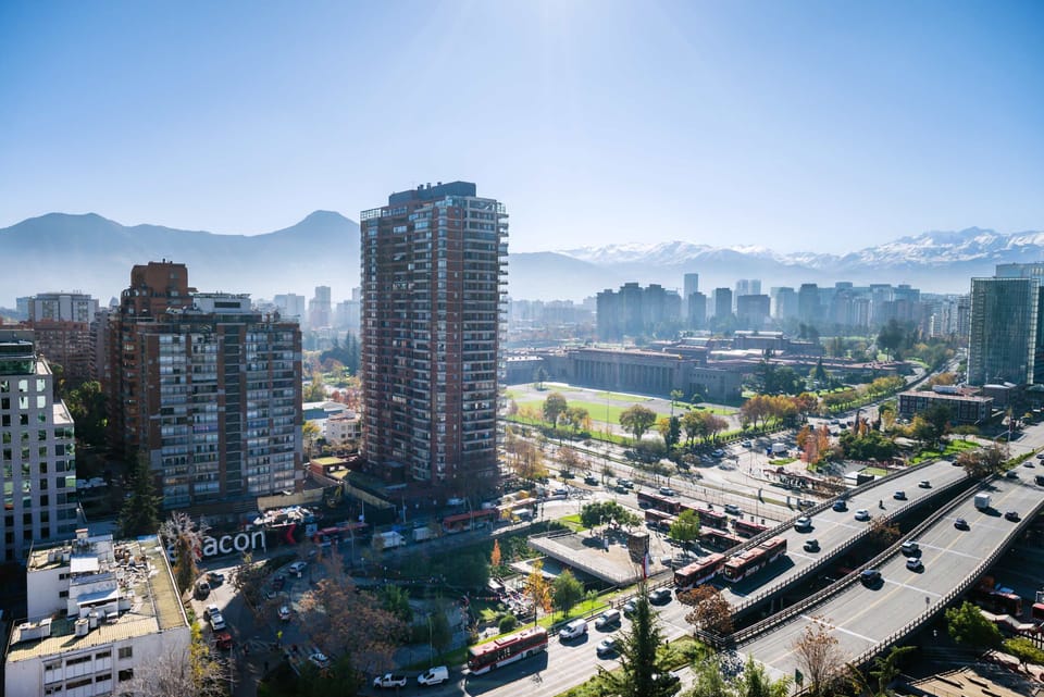 Experience breathtaking city and mountain views from your urban retreat, perfectly situated for exploring the vibrant city life.