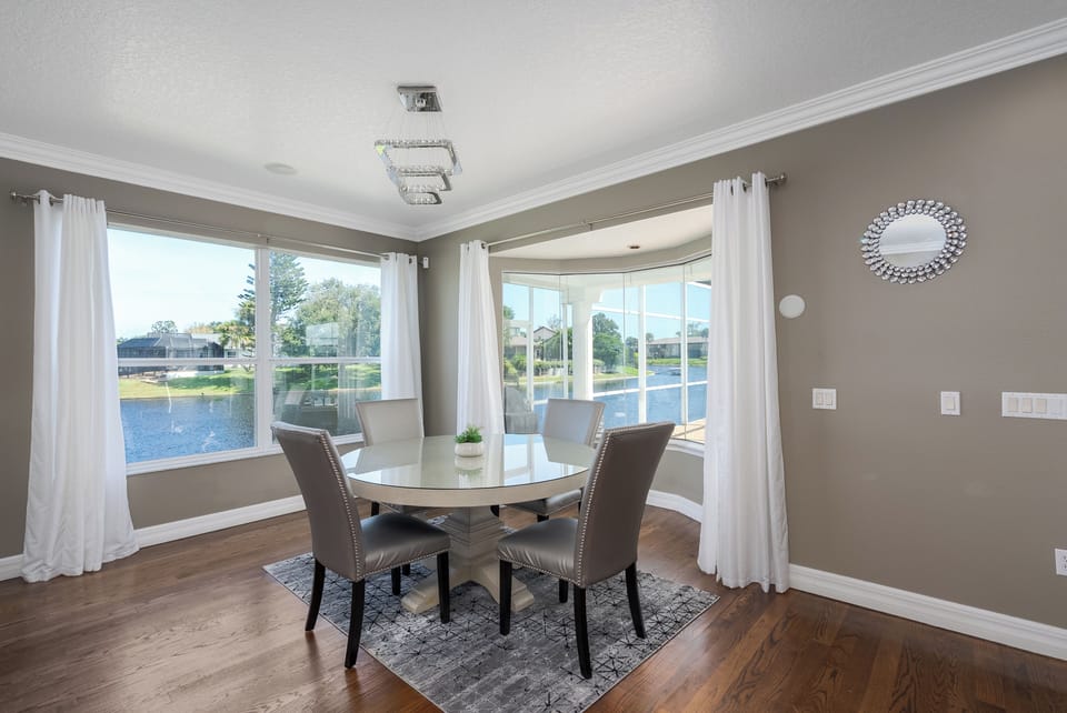 Dine-in with waterfront views!