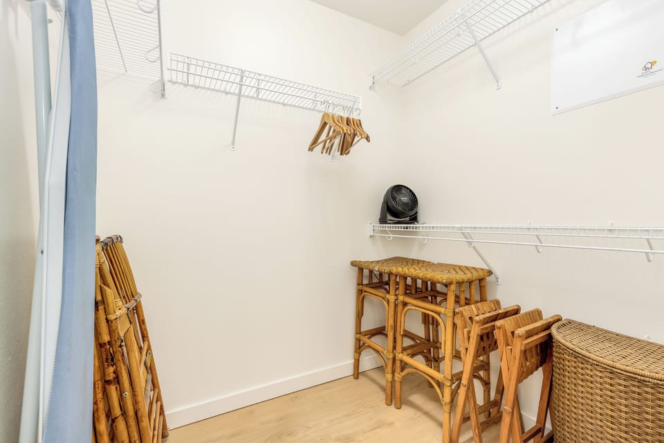 Plenty of space to unpack and settle