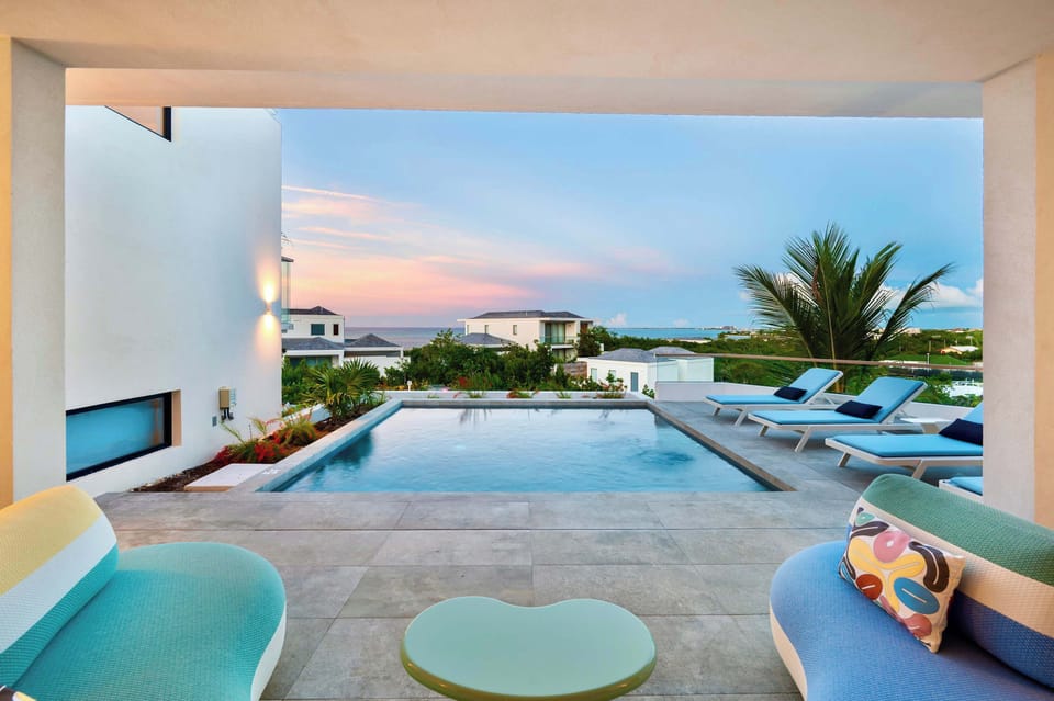 Ocean view pool deck