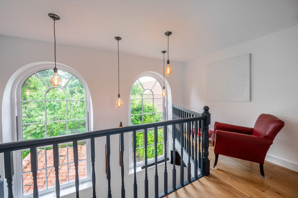 First floor: ... or just gazing out at the view