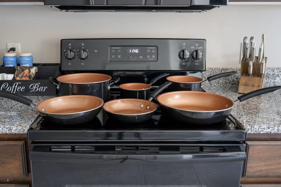 Fully stocked kitchen