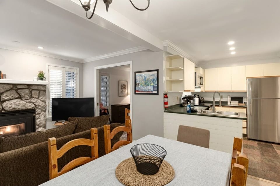 Kitchen, living and dining area