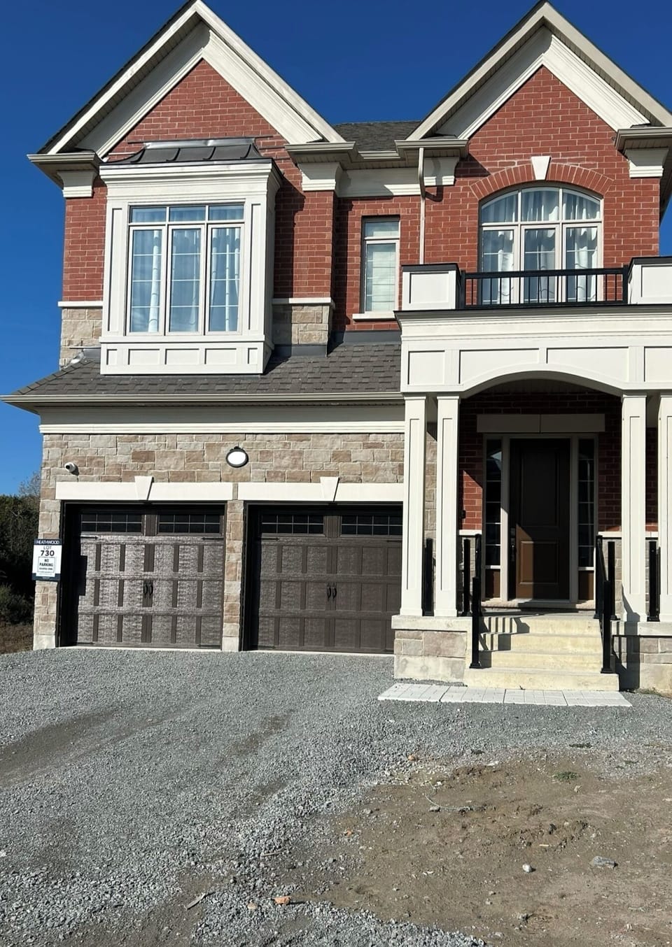 Front view of the house