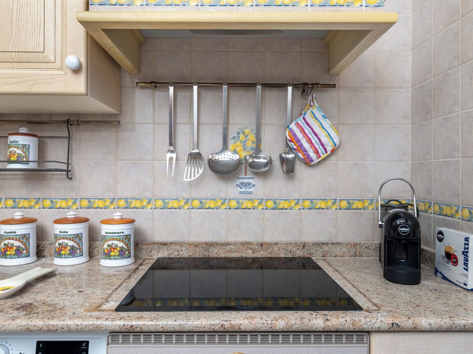Panoramic Apartment, Balcony, Sea View | Private kitchen | Fridge, microwave, oven, stovetop