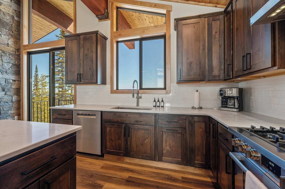 Every room has a view! Even when you draw the short stick and are responsible for doing the dishes