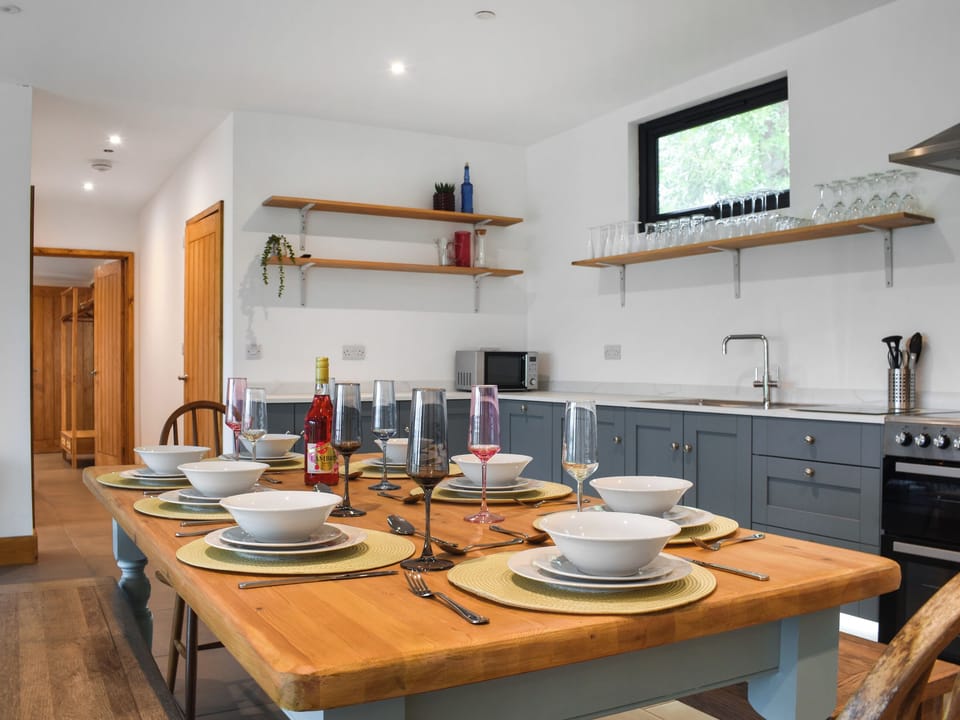 Kitchen/diner | Acre Luxury Lodges-Cedar Lodge, Walton Presteigne