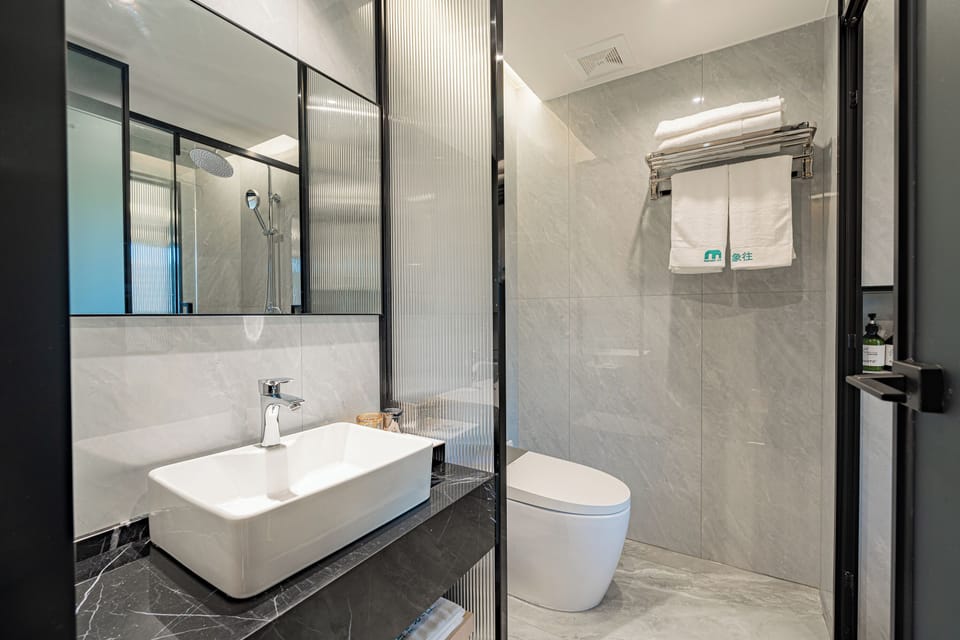 Classic Room | Bathroom | Shower, rainfall showerhead, free toiletries, hair dryer