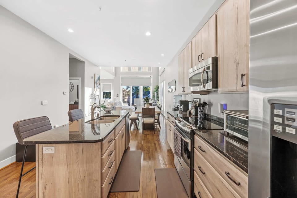 Kitchen: Cook in style — a sleek, fully equipped kitchen designed for both gourmet meals and casual mornings.