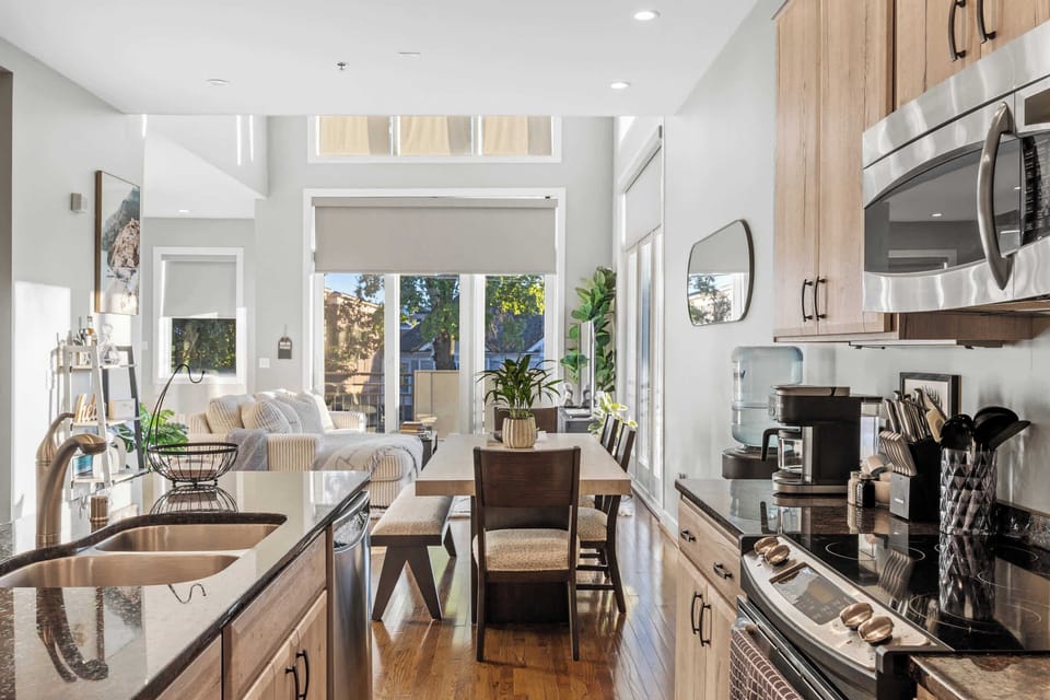 Kitchen: Cook in style — a sleek, fully equipped kitchen designed for both gourmet meals and casual mornings.