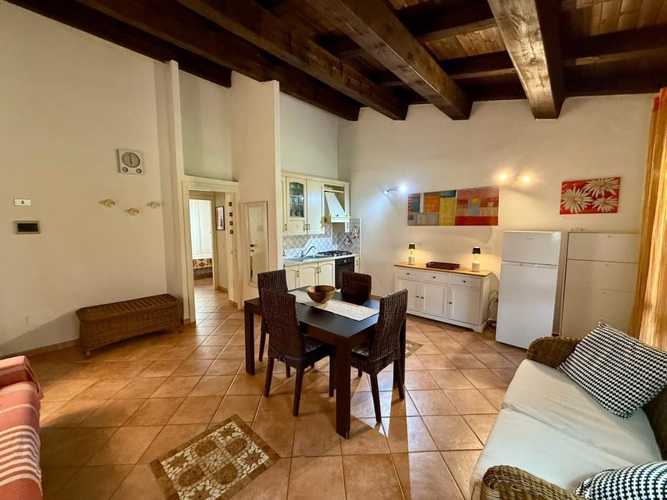 Apartment | Living area | 22-inch flat-screen TV with cable channels