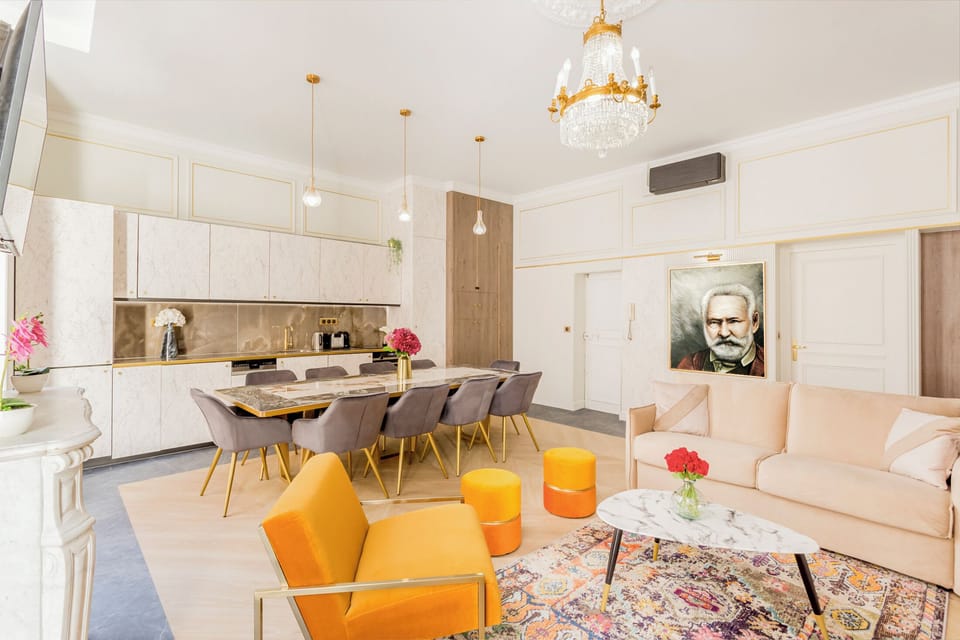 Apartment | Living area | 43-inch Smart TV with cable channels, Netflix, streaming services