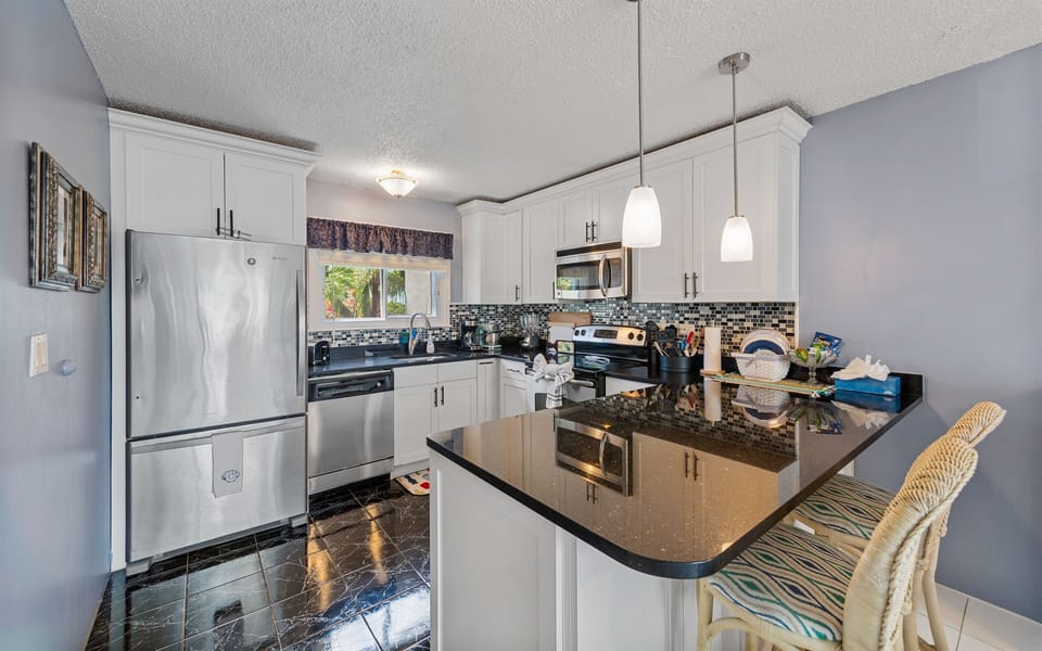 Spacious, up to date kitchen with island
