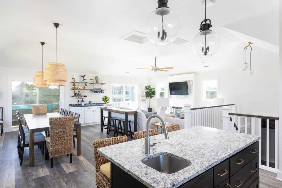 Top Level: Dining Area + Living Area