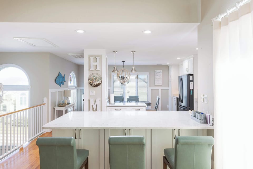 Top Level: Breakfast Bar with Seating for Three