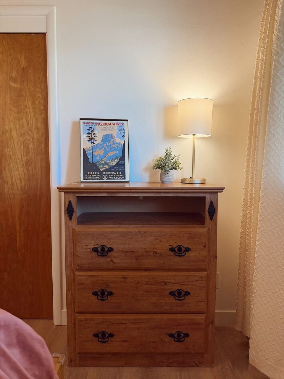 Dresser in double bedroom