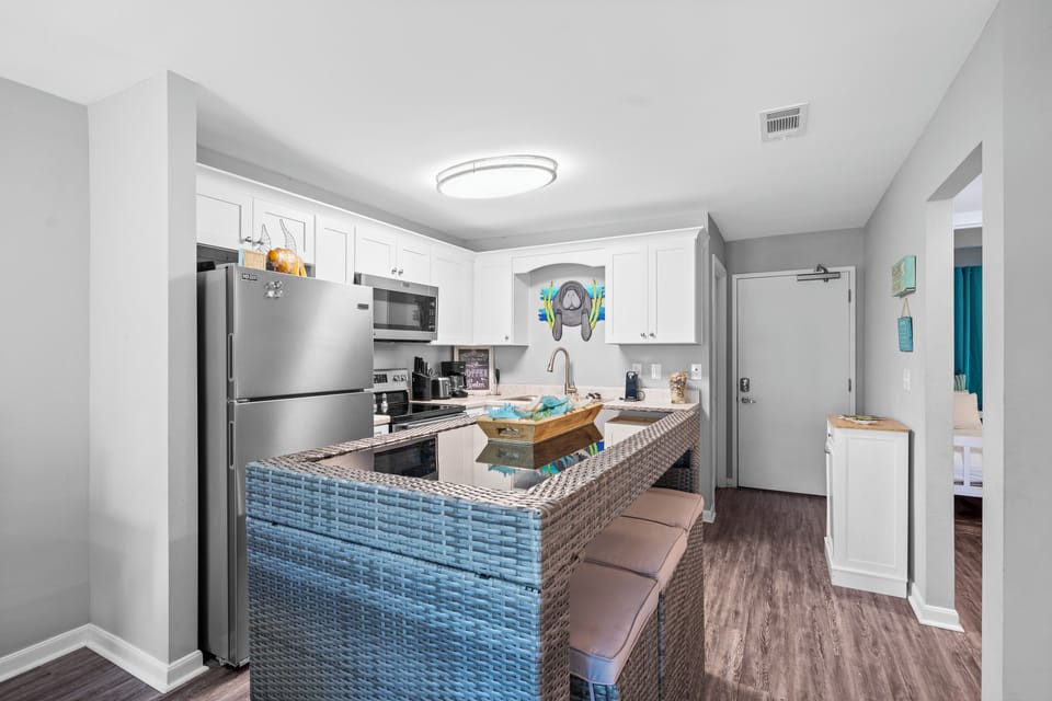 Kitchen island with seating