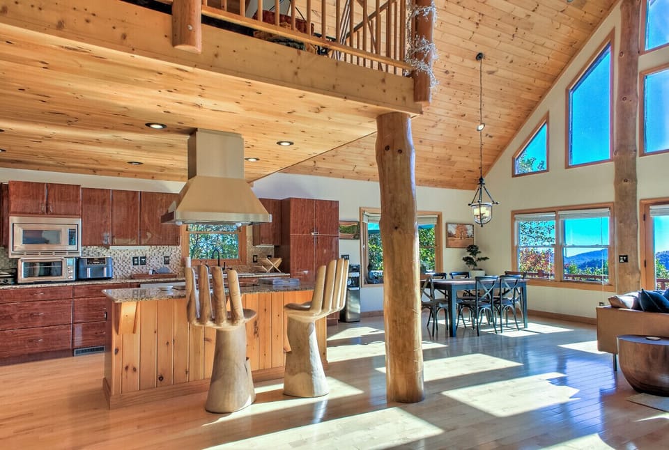 Open kitchen for gathering
