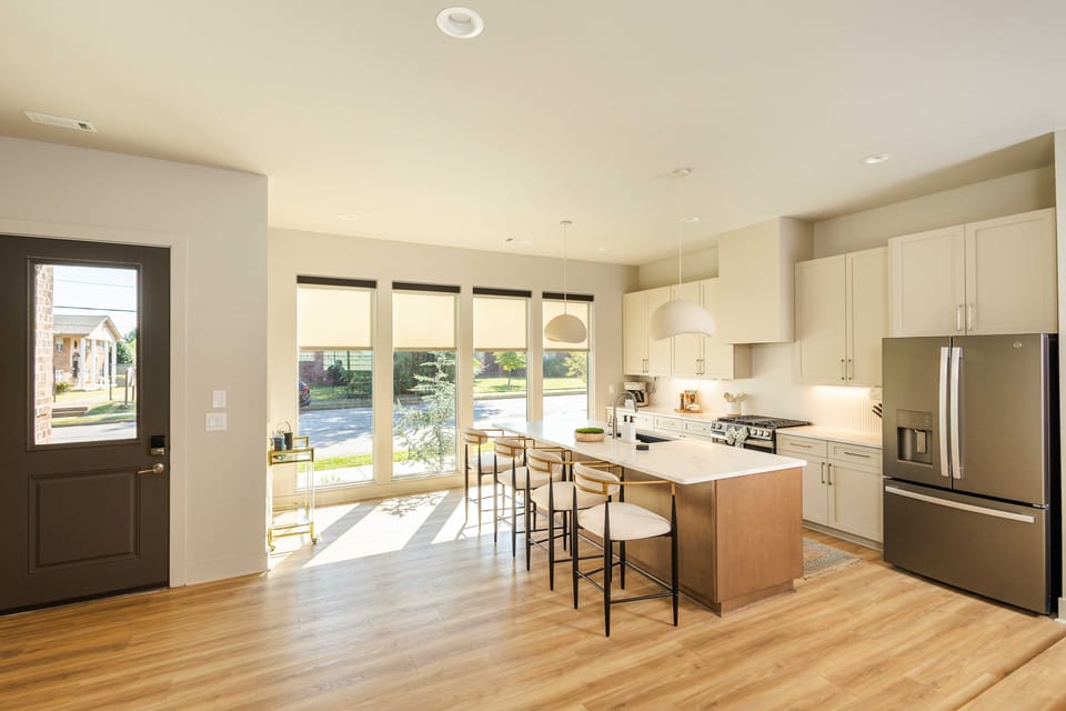 Fully outfitted kitchen
