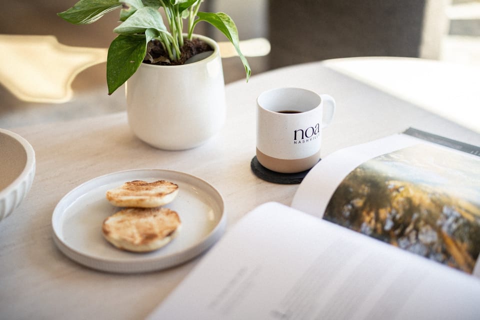 Thoughtfully designed decor and natural light create a warm, inviting atmosphere.