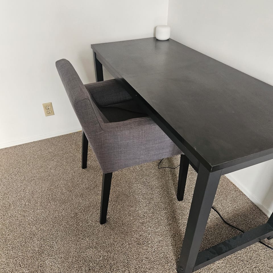 Workspace in the third bedroom