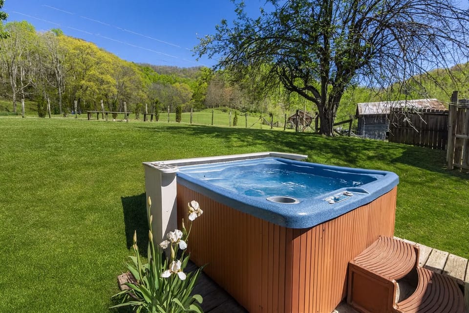 Enjoy the hot tub with open meadow views, and wildlife often passing through.