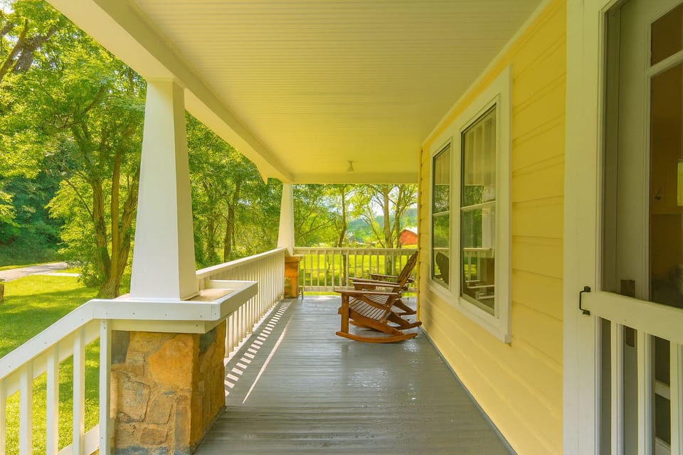 Relax on the front porch, rocking & sipping your morning coffee.