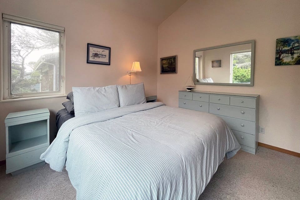 The second bedroom with a comfy queen bed.