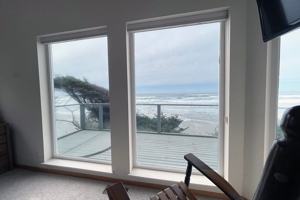 Sit and watch the waves roll in.