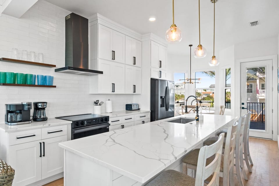 Spacious kitchen designed for cooking and entertaining