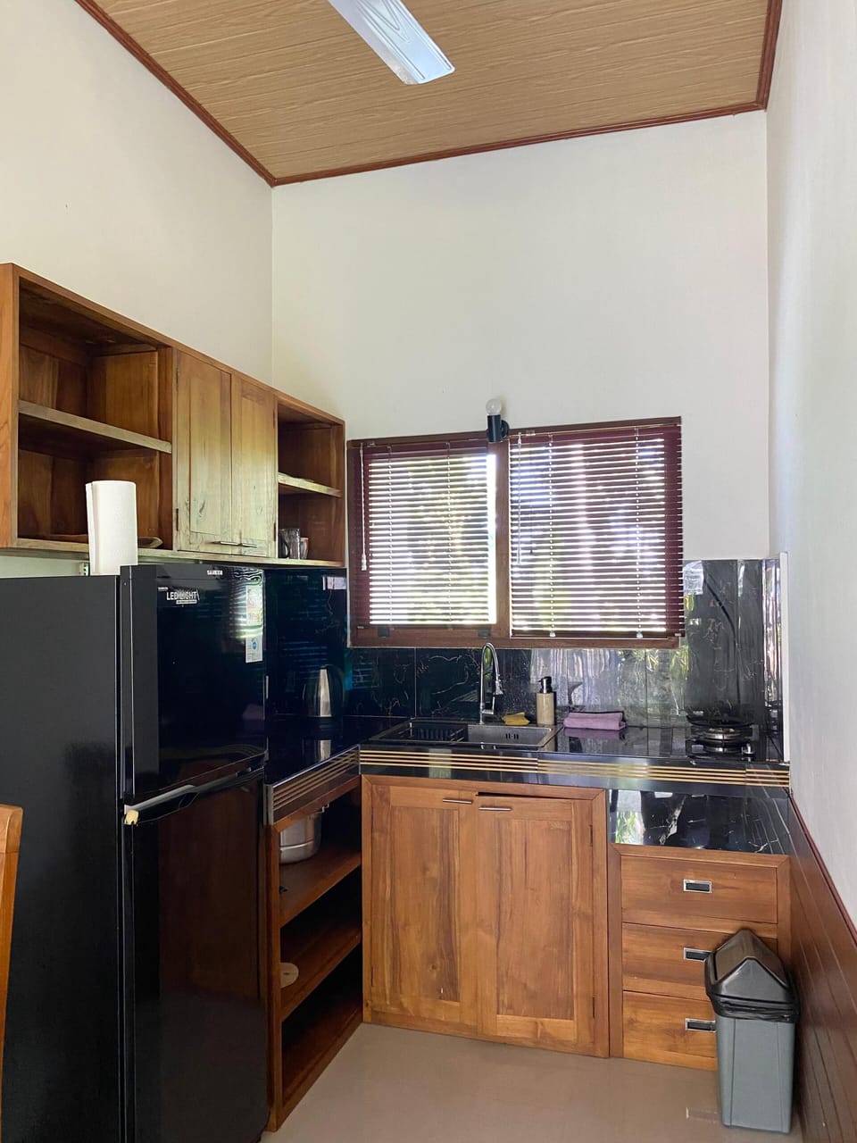 Villa, 2 Bedrooms, Pool View | Private kitchen | Electric kettle