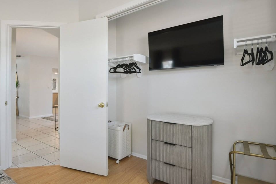 Guests will also enjoy a large screen TV