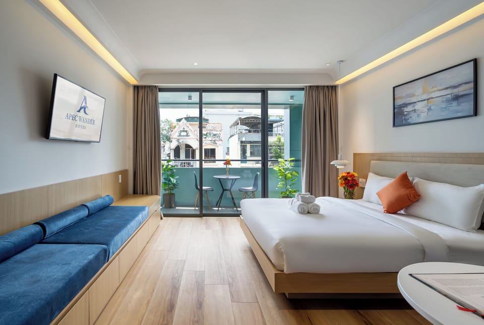 Superior Double Room, Balcony, City View | Minibar, desk, free WiFi, bed sheets