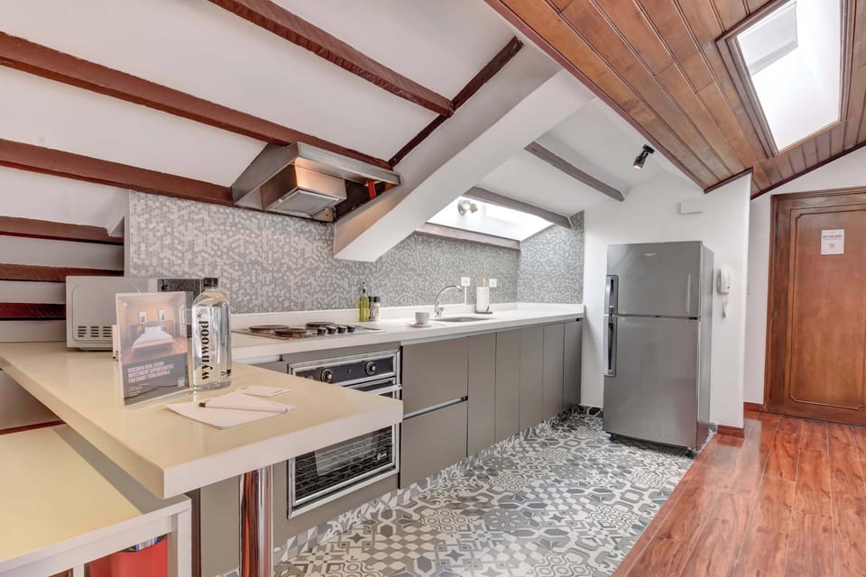 Practical and cozy kitchen