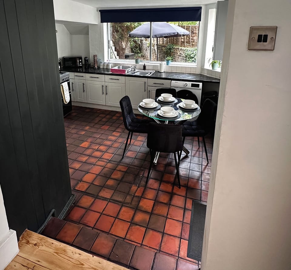 Apartment | Private kitchen | Full-size fridge, microwave, oven, stovetop