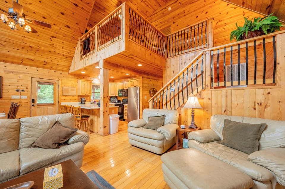 Perfect blend of comfort and cabin charm for your getaway.