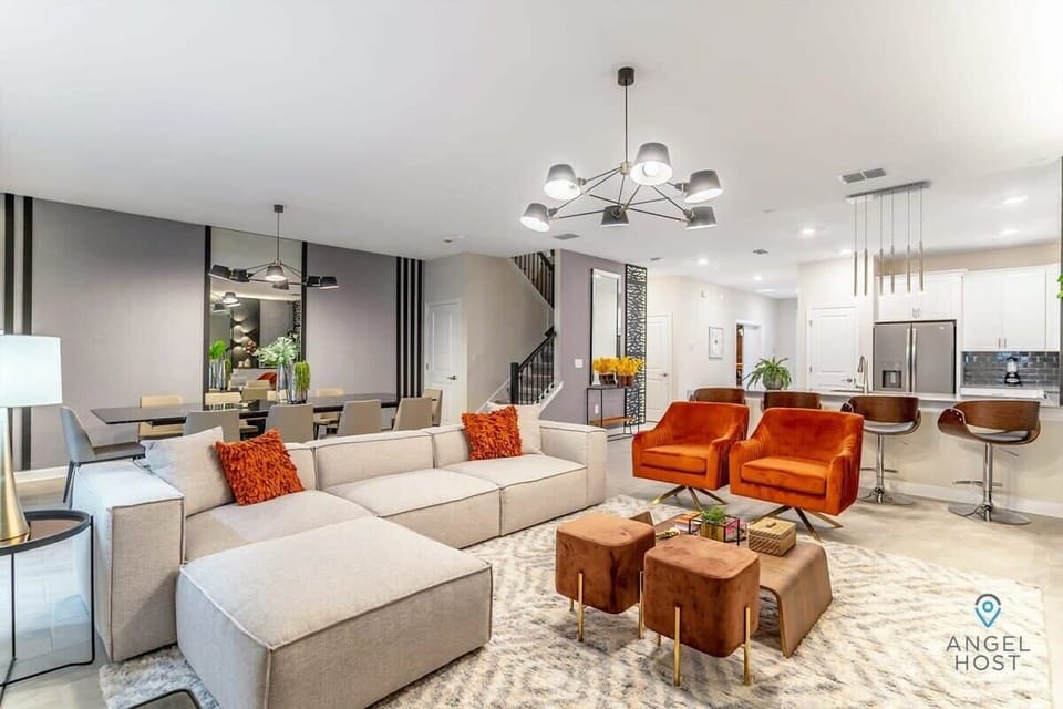 Fantastic modern decor defines this relaxing space.