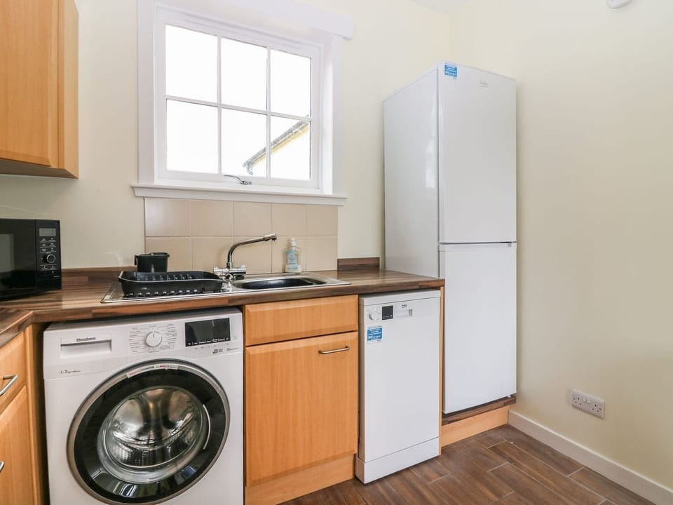 Fridge, microwave, dishwasher, toaster