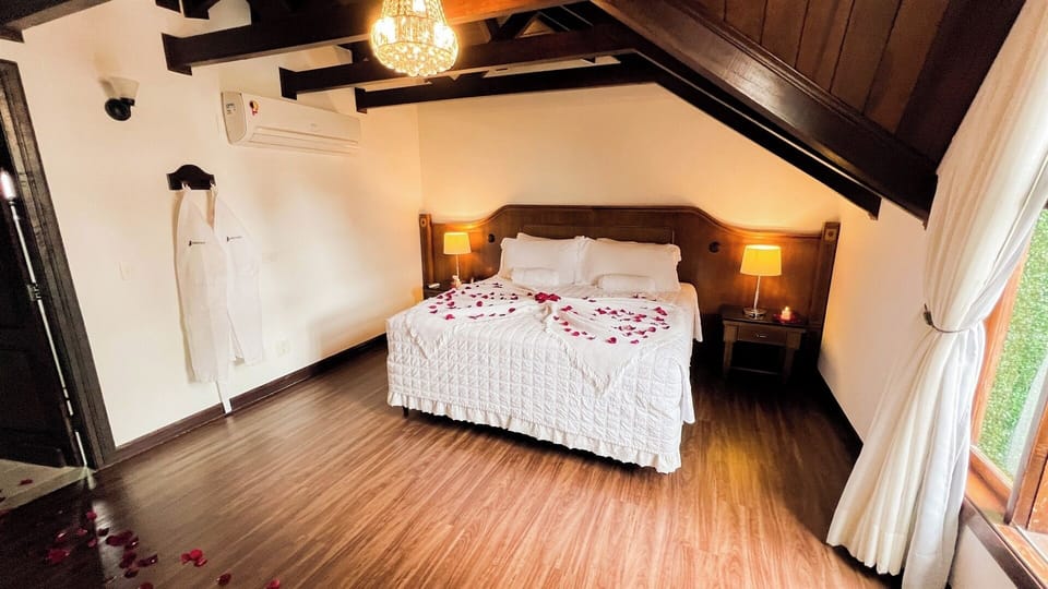 Celebrate special moments with rose-petal touches and glowing bedside lamps.